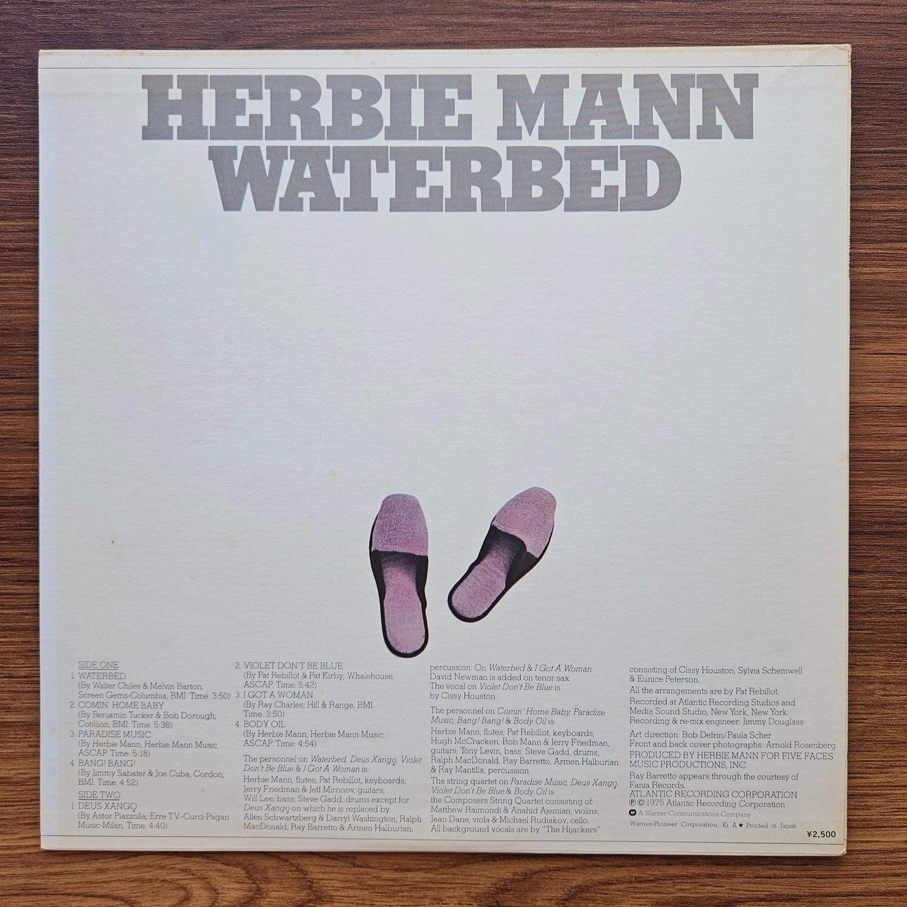 Herbie Mann – Waterbed 33'lük LP PLAK Japan Vinyl