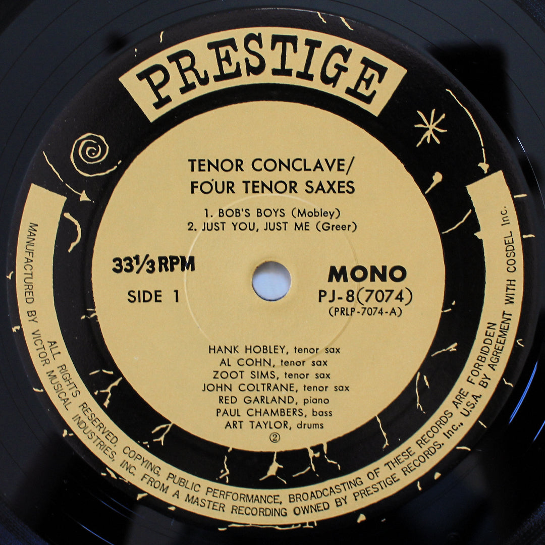 Hank Mobley  Al Cohn  John Coltrane  Zoot Sims - Tenor Conclave 33'lük LP PLAK Japan Vinyl