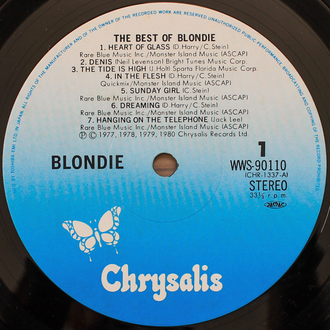 Blondie - The Best Of Blondie Japan Vinyl