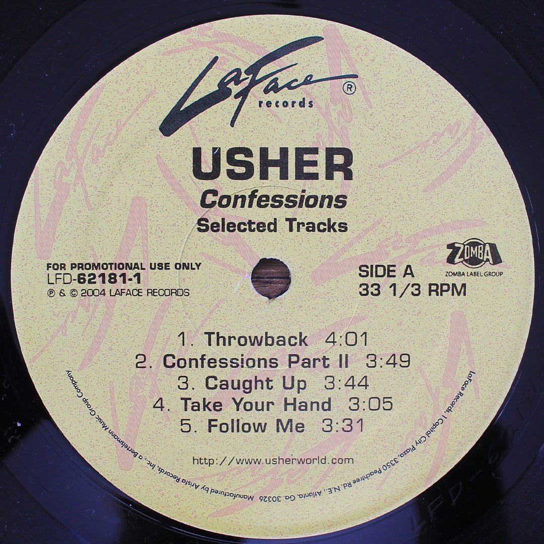 Usher - Confessions (Selected Tracks) 33'lük LP PLAK Japan Vinyl
