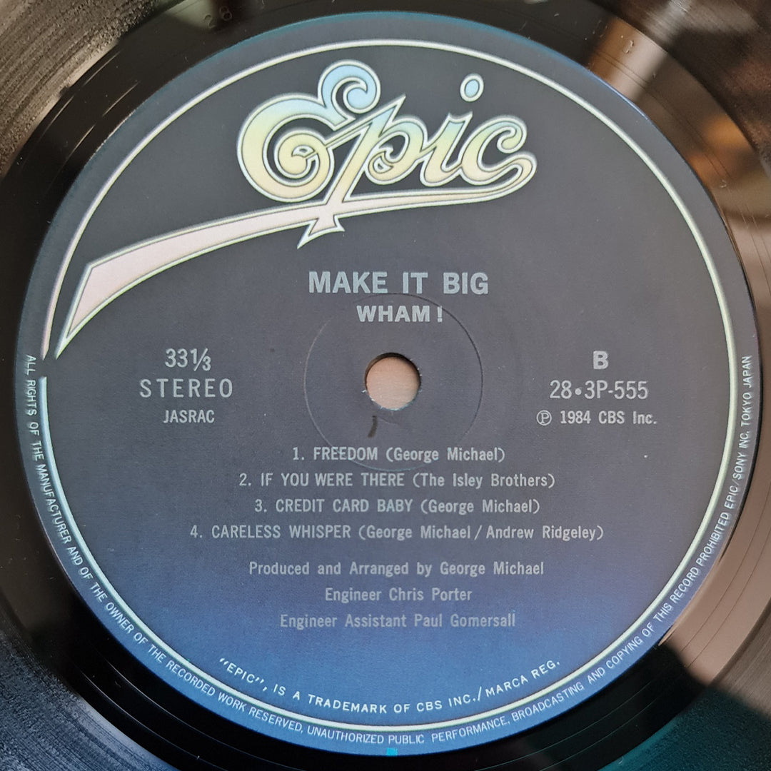 Wham! - Make It Big 33'lük LP PLAK Japan Vinyl