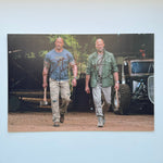 Dwayne Johnson & Jason Statham 20x30 cm El İmzalı Fotoğraf (Ömür Boyu COA) Japan Vinyl