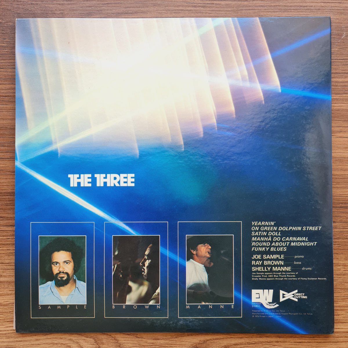 Joe Sample & Ray Brown & Shelly Manne - The Three Japan Vinyl