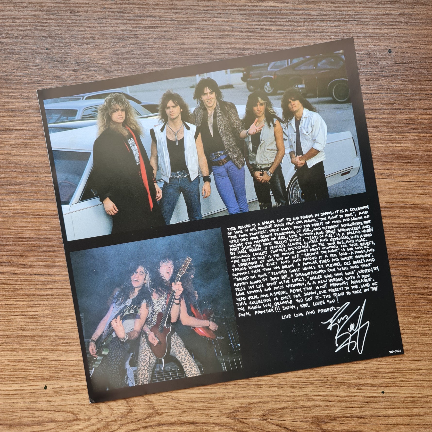 Keel – Tears Of Fire 33'lük LP PLAK Japan Vinyl
