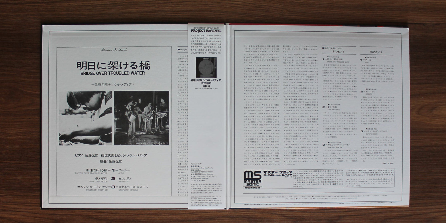 M .Sato & J. Inagaki And His Big Soul Media - Bridge Over Troubled Water Japan Vinyl