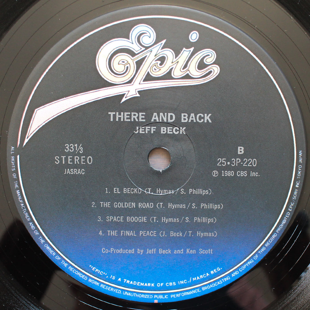Jeff Beck - There & Back 33'lük LP PLAK Japan Vinyl
