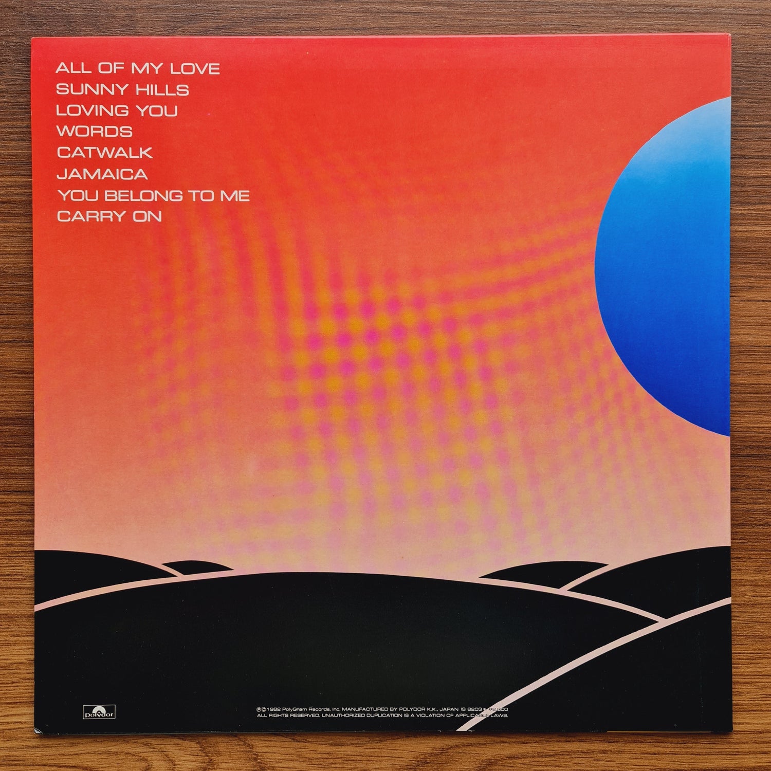 Bobby Caldwell – Carry On 33'lük LP PLAK Japan Vinyl