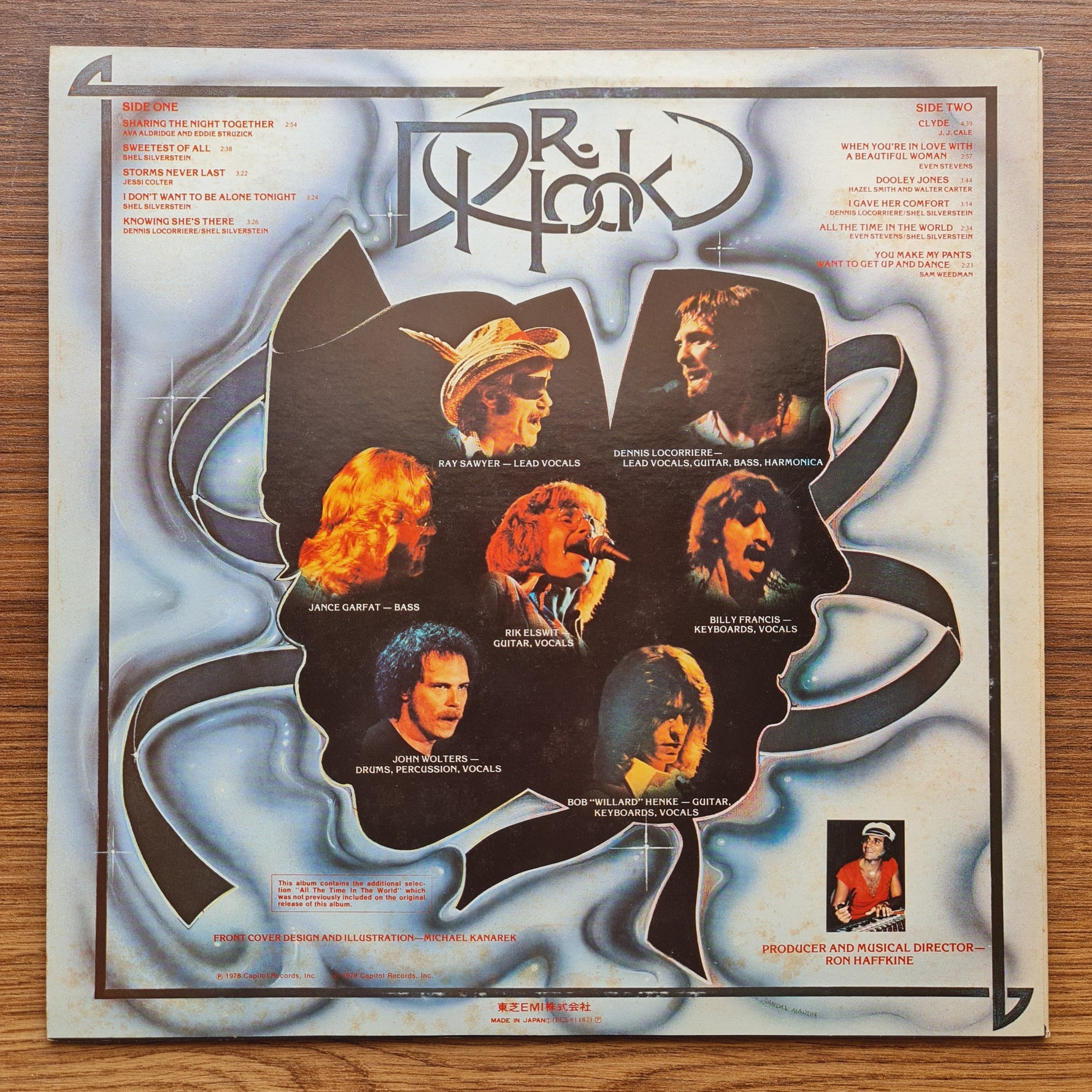 Dr. Hook – Pleasure & Pain 33'lük LP PLAK Japan Vinyl