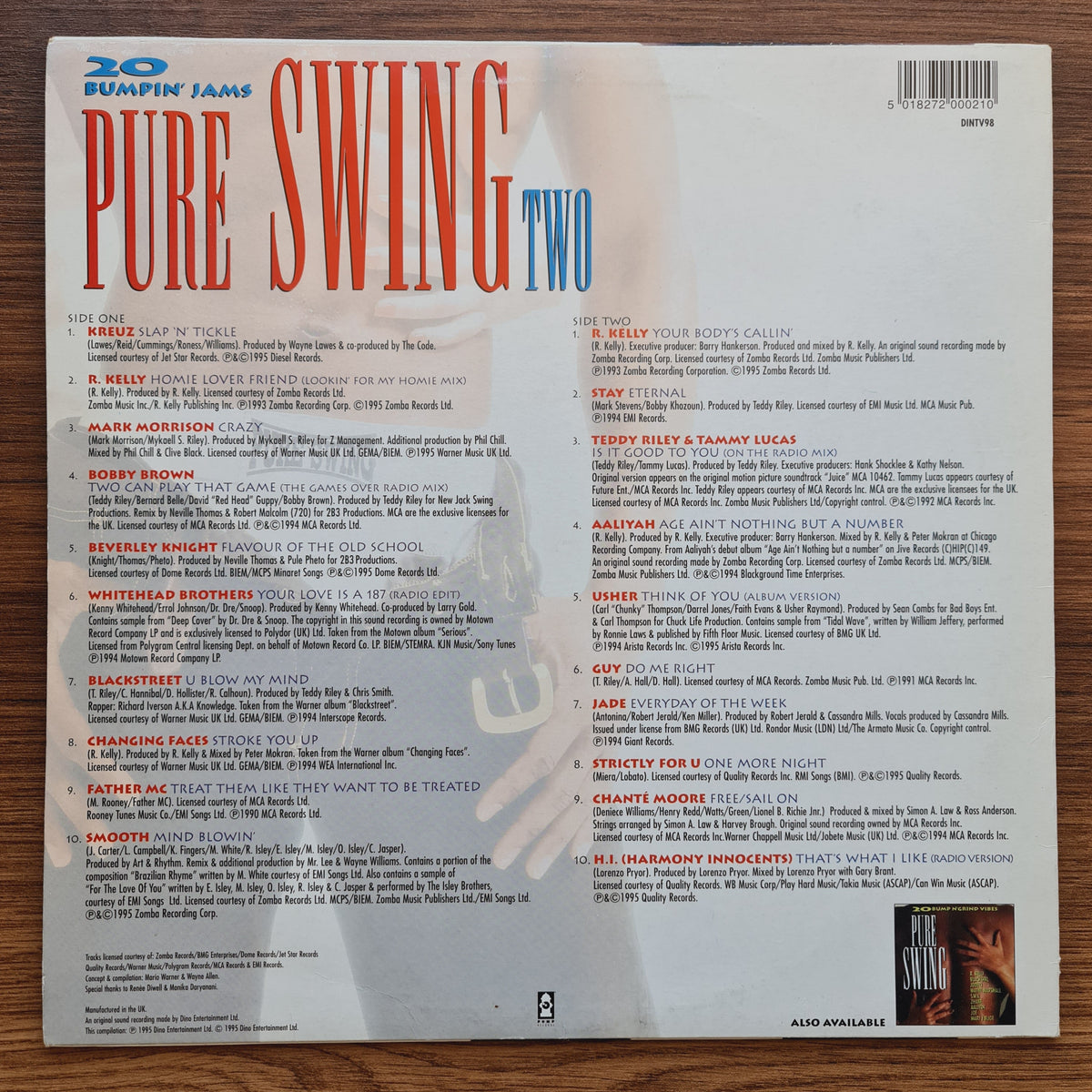 Pure Swing Two (20 Bumpin' Jams) Japan Vinyl