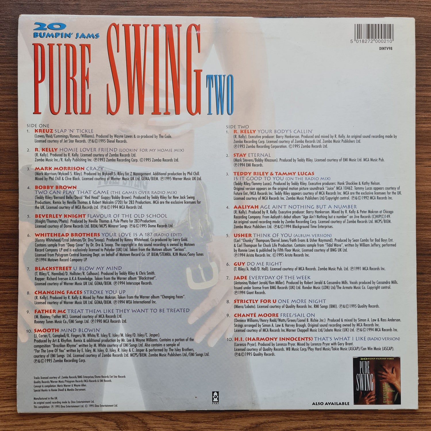 Pure Swing Two (20 Bumpin' Jams) Japan Vinyl