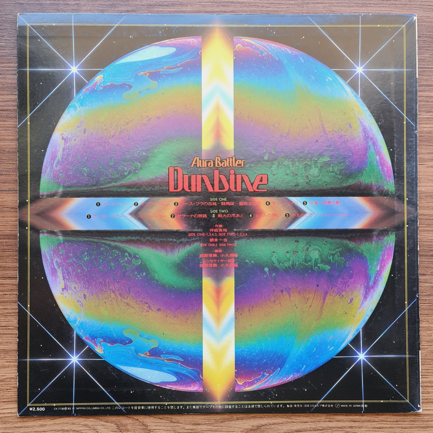 Aura Battler Dunbine Synthesizer Fantasy Japan Vinyl