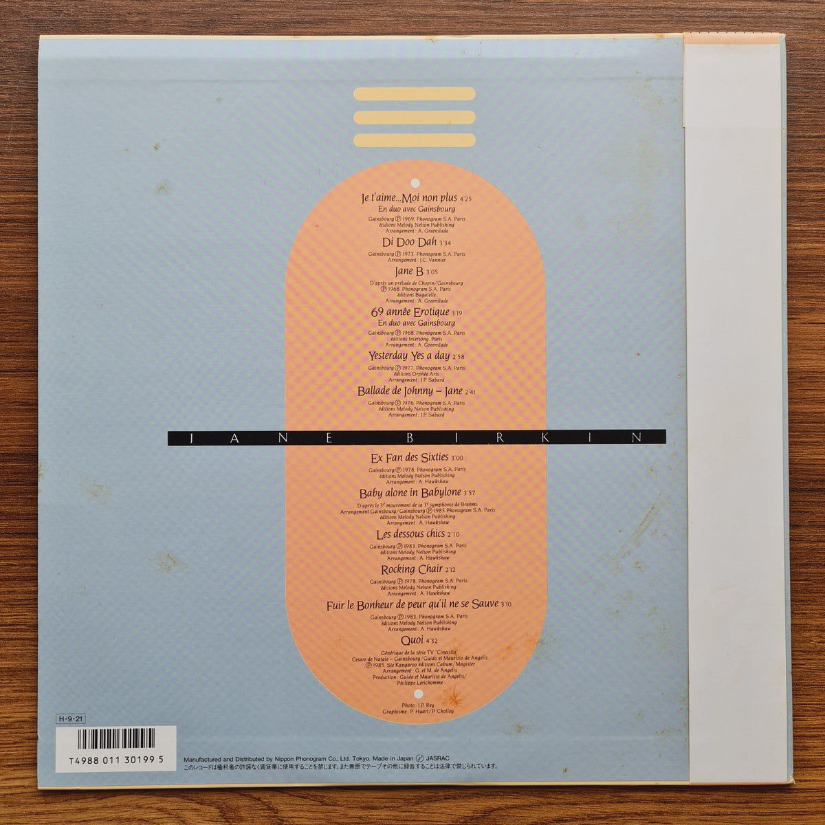 Jane Birkin – Quoi 33'lük LP PLAK Japan Vinyl