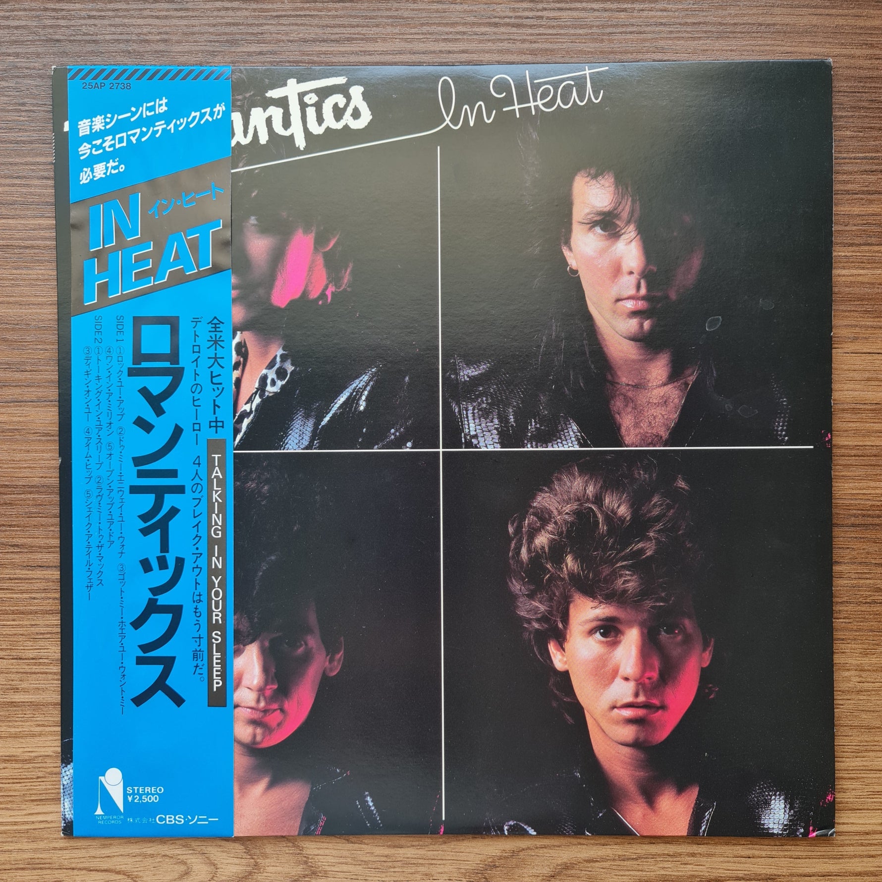 The Romantics – In Heat 33'lük LP PLAK Japan Vinyl