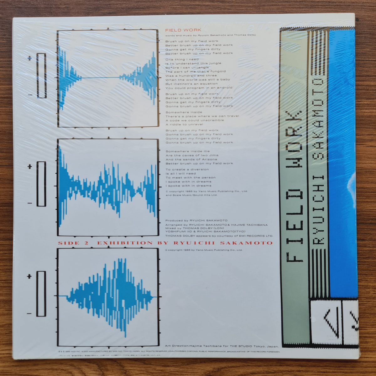 Ryuichi Sakamoto Featuring Thomas Dolby - Field Work Japan Vinyl