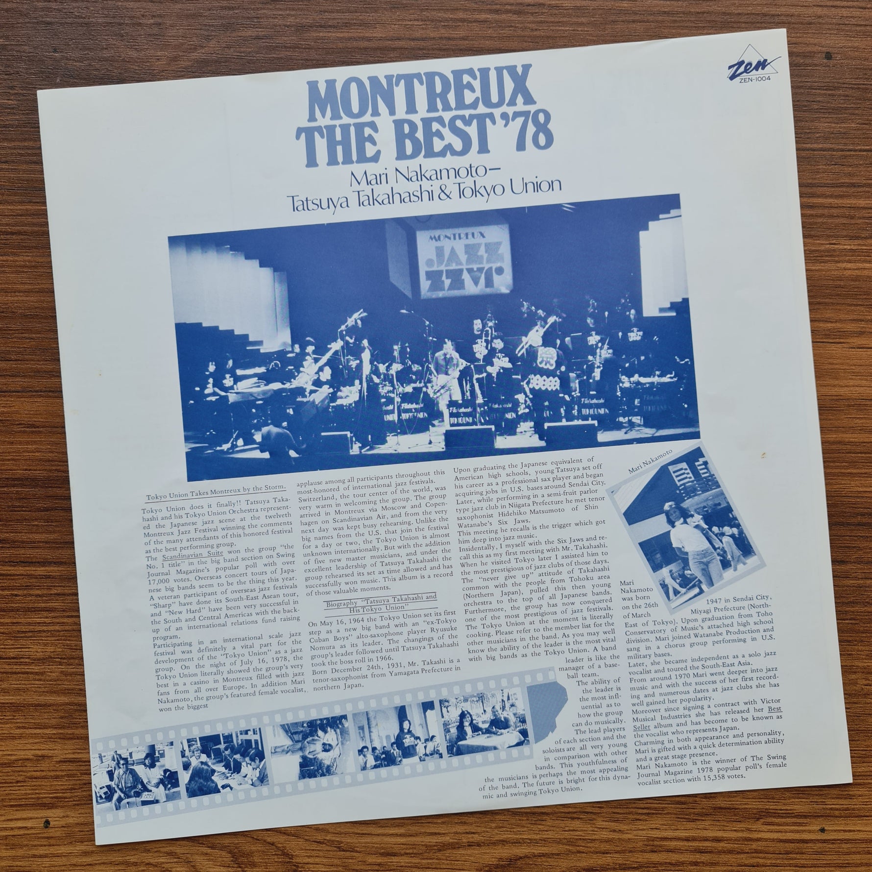Mari Nakamoto With Tatsuya Takahashi & Tokyo Union – Montreux The Best '78 Japan Vinyl