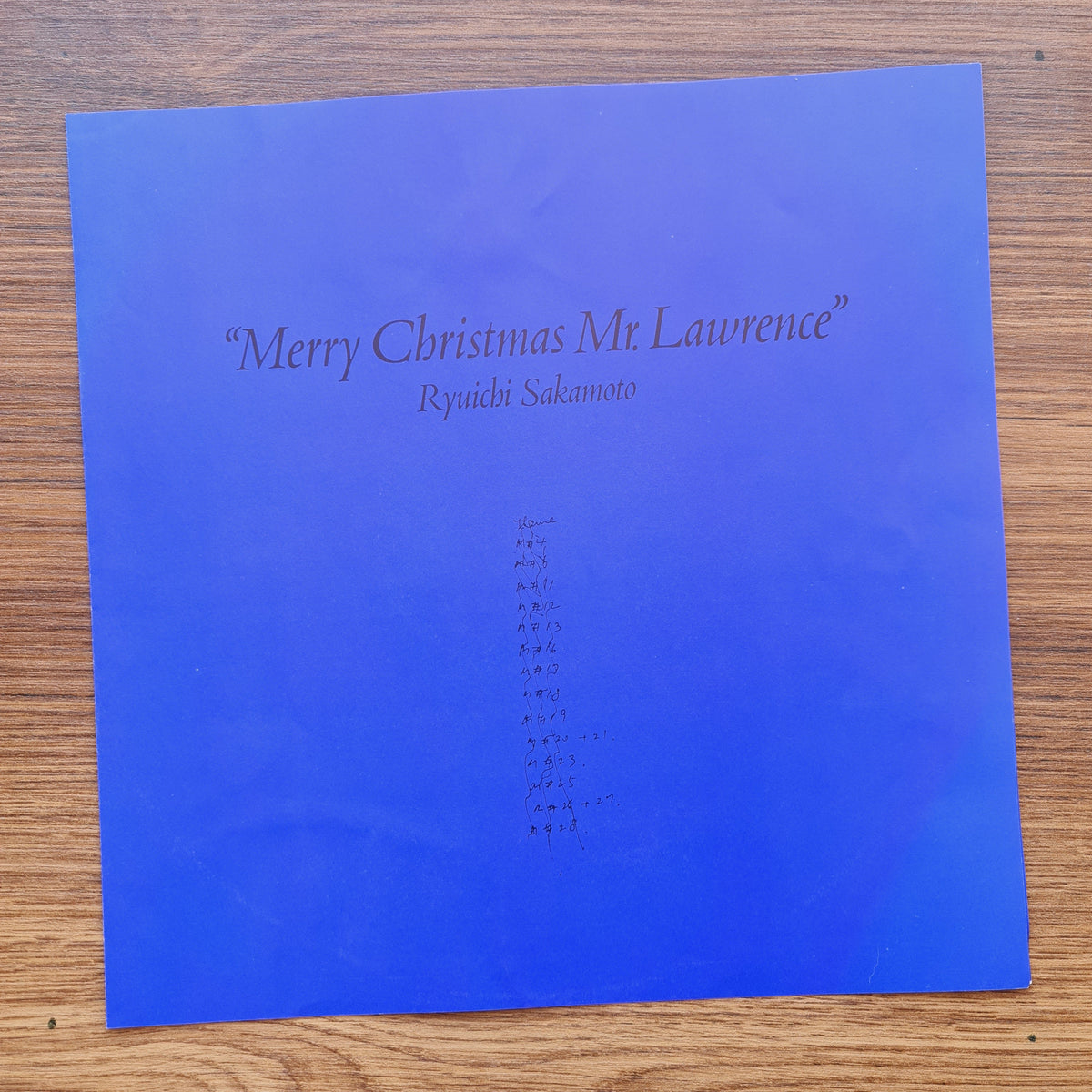 Ryuichi Sakamoto - Merry Christmas Mr. Lawrence Japan Vinyl