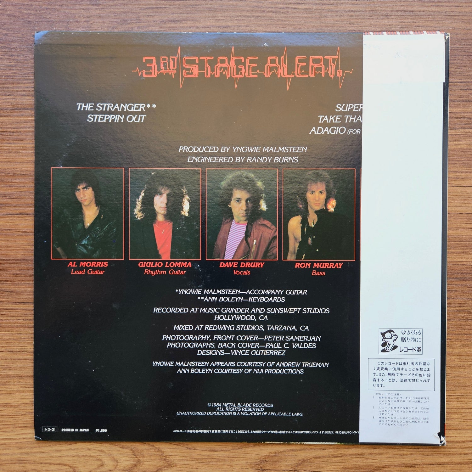 3rd Stage Alert – 3rd Stage Alert 33'lük LP PLAK Japan Vinyl