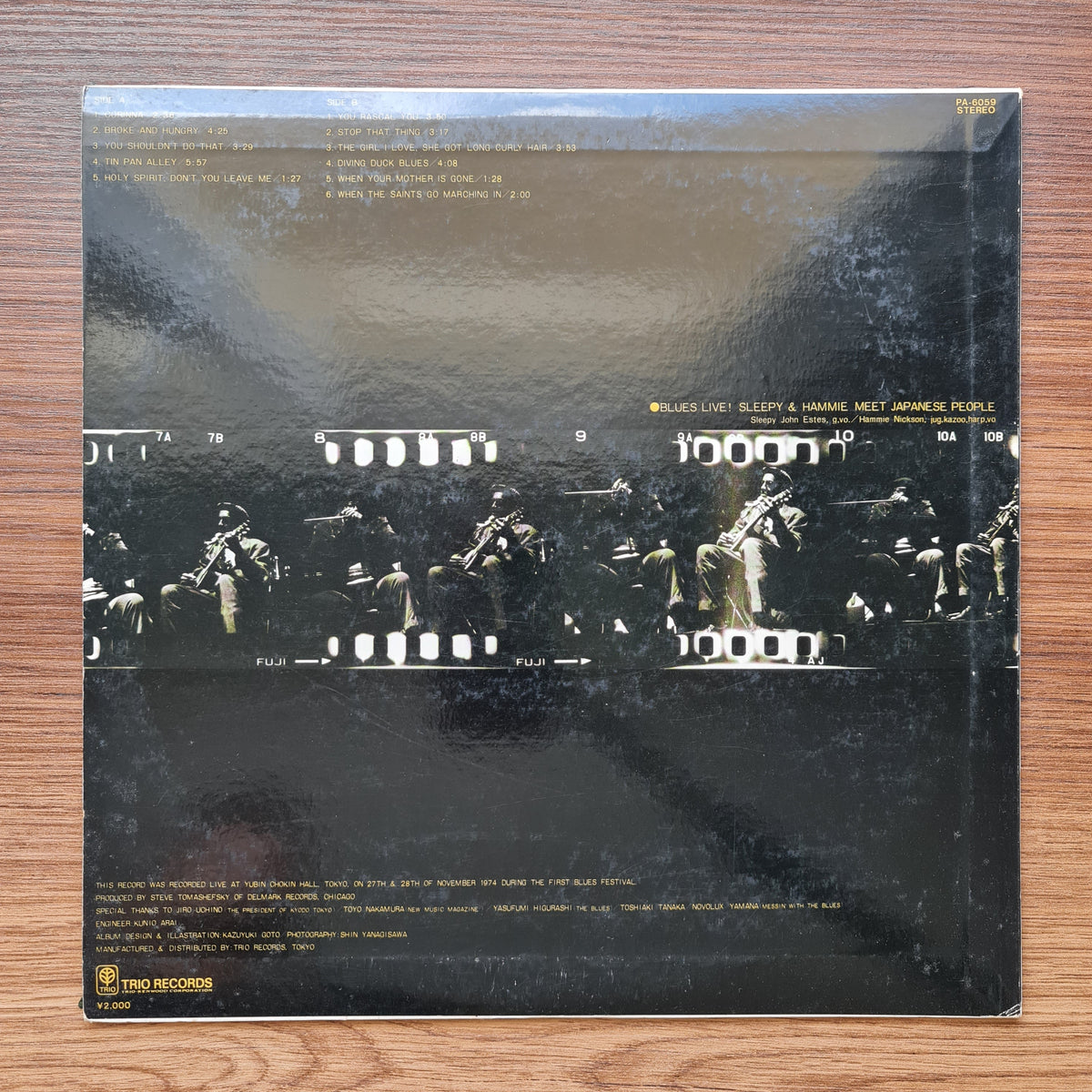 Sleepy John Estes, Hammie Nickson* – Blues Live! Sleepy & Hammie Meet Japanese P 33'lük LP PLAK Japan Vinyl