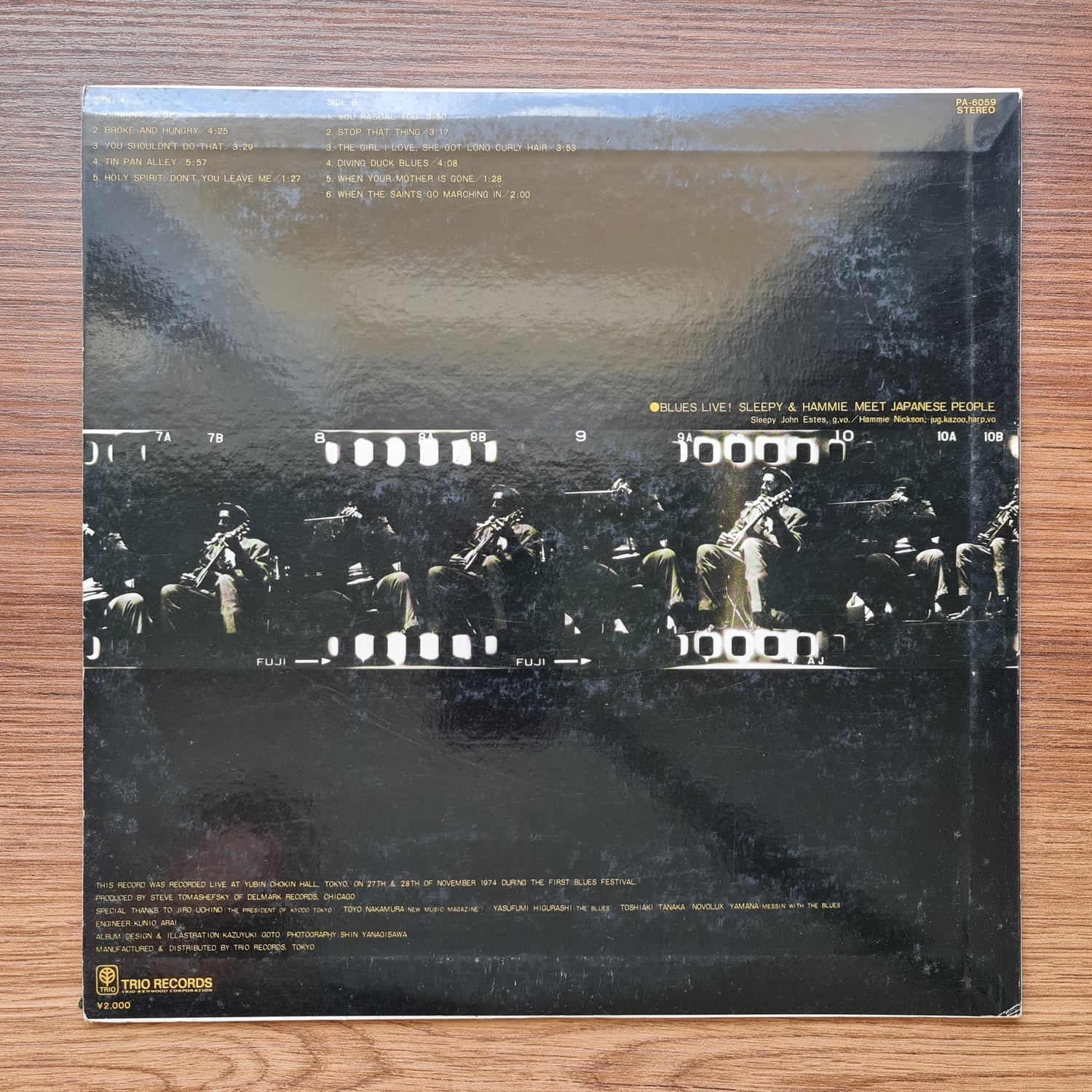 Sleepy John Estes, Hammie Nickson* – Blues Live! Sleepy & Hammie Meet Japanese P 33'lük LP PLAK Japan Vinyl