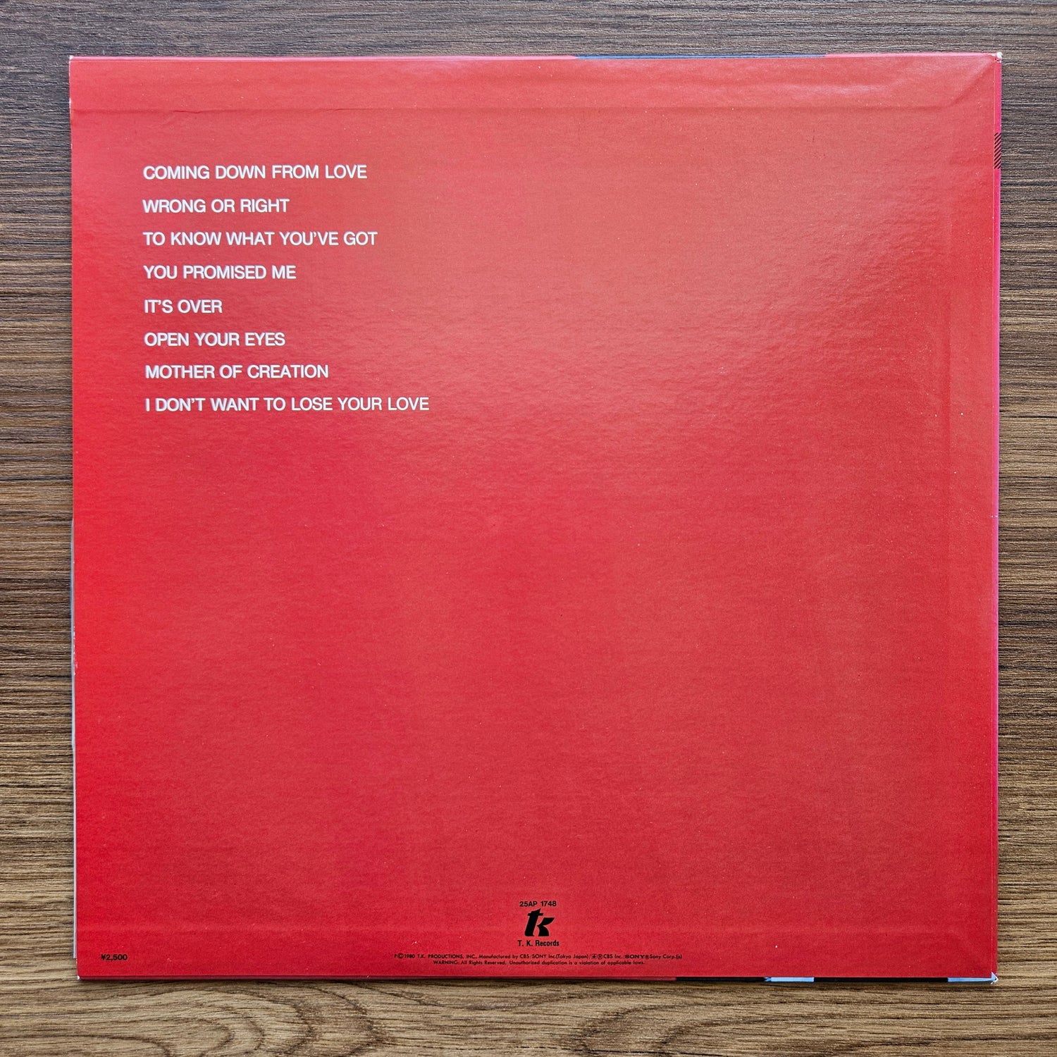 Bobby Caldwell –  Cat In The Hat 33'lük LP PLAK Japan Vinyl