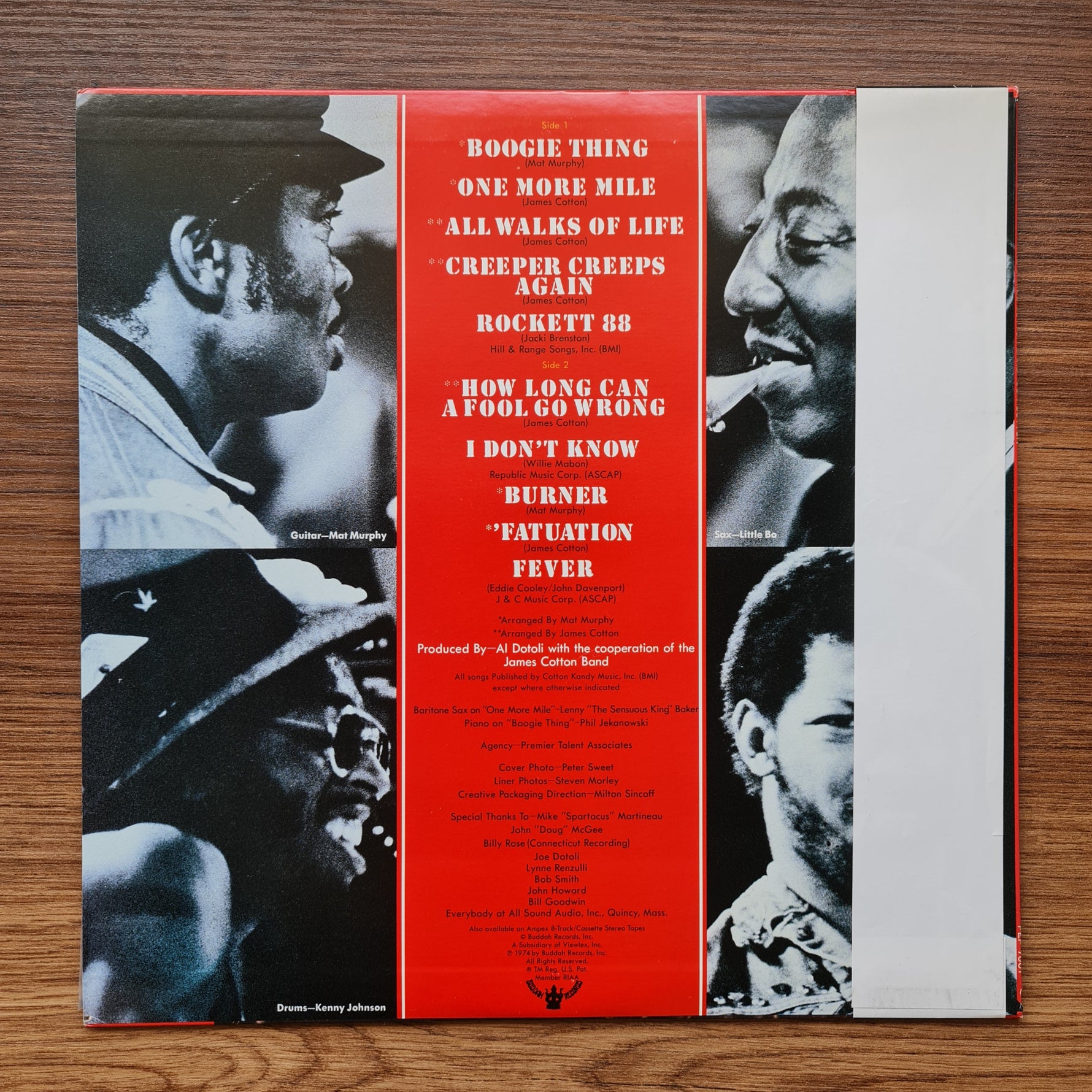 The James Cotton Band – 100% Cotton 33'lük LP PLAK Japan Vinyl