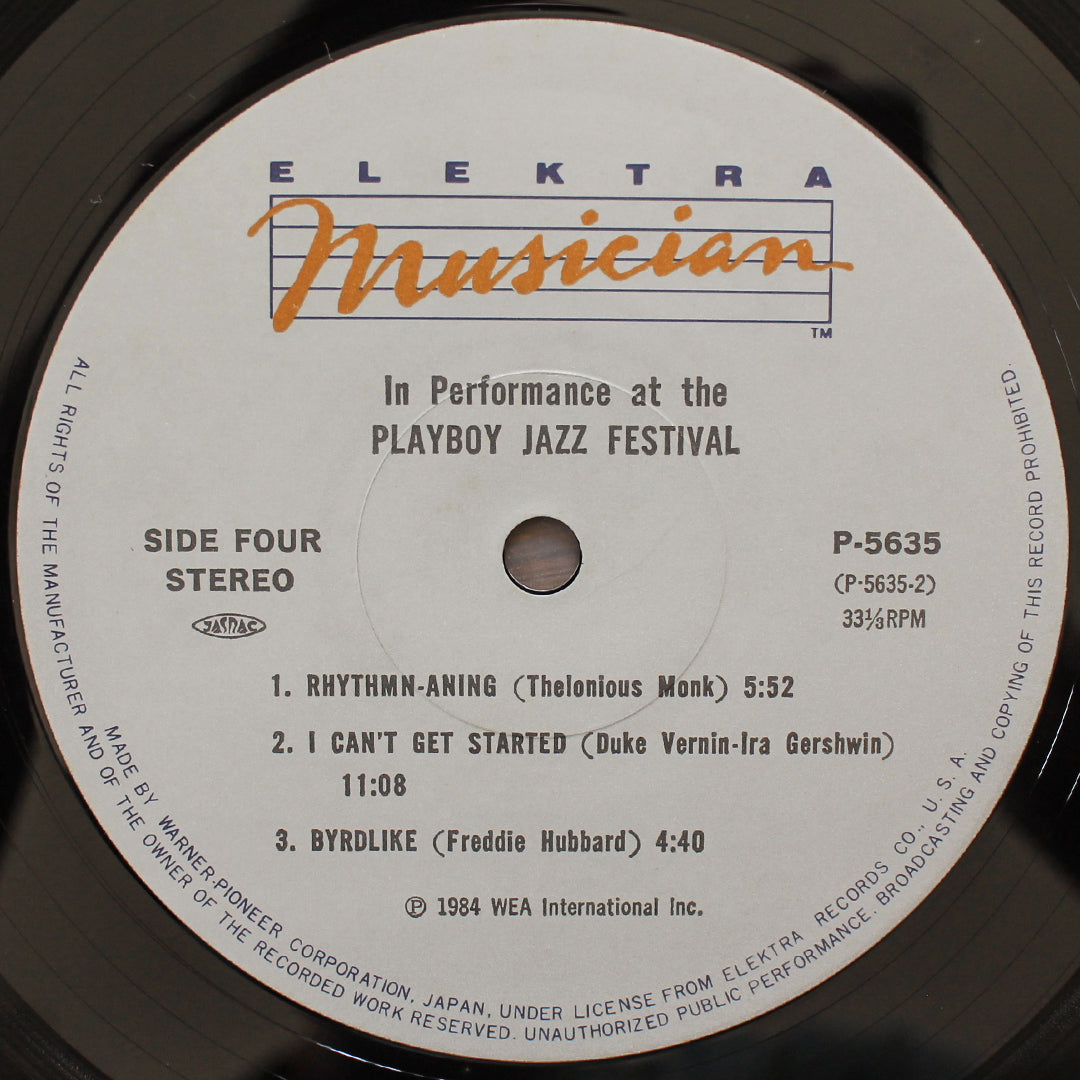 In Performance At The Playboy Jazz Festival 33'lük LP PLAK Japan Vinyl