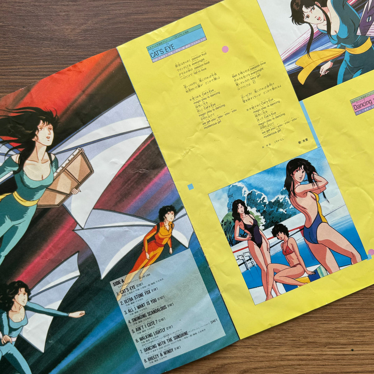 Kazuo Ohtani & Yuichiro Oda – Cat's Eye Soundtrack 33'lük LP PLAK Japan Vinyl