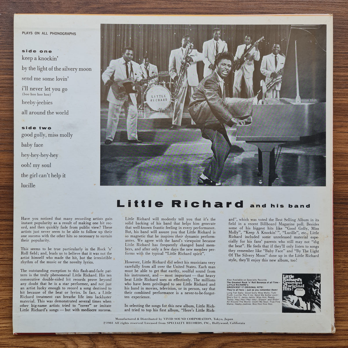 Little Richard - Little Richard Japan Vinyl