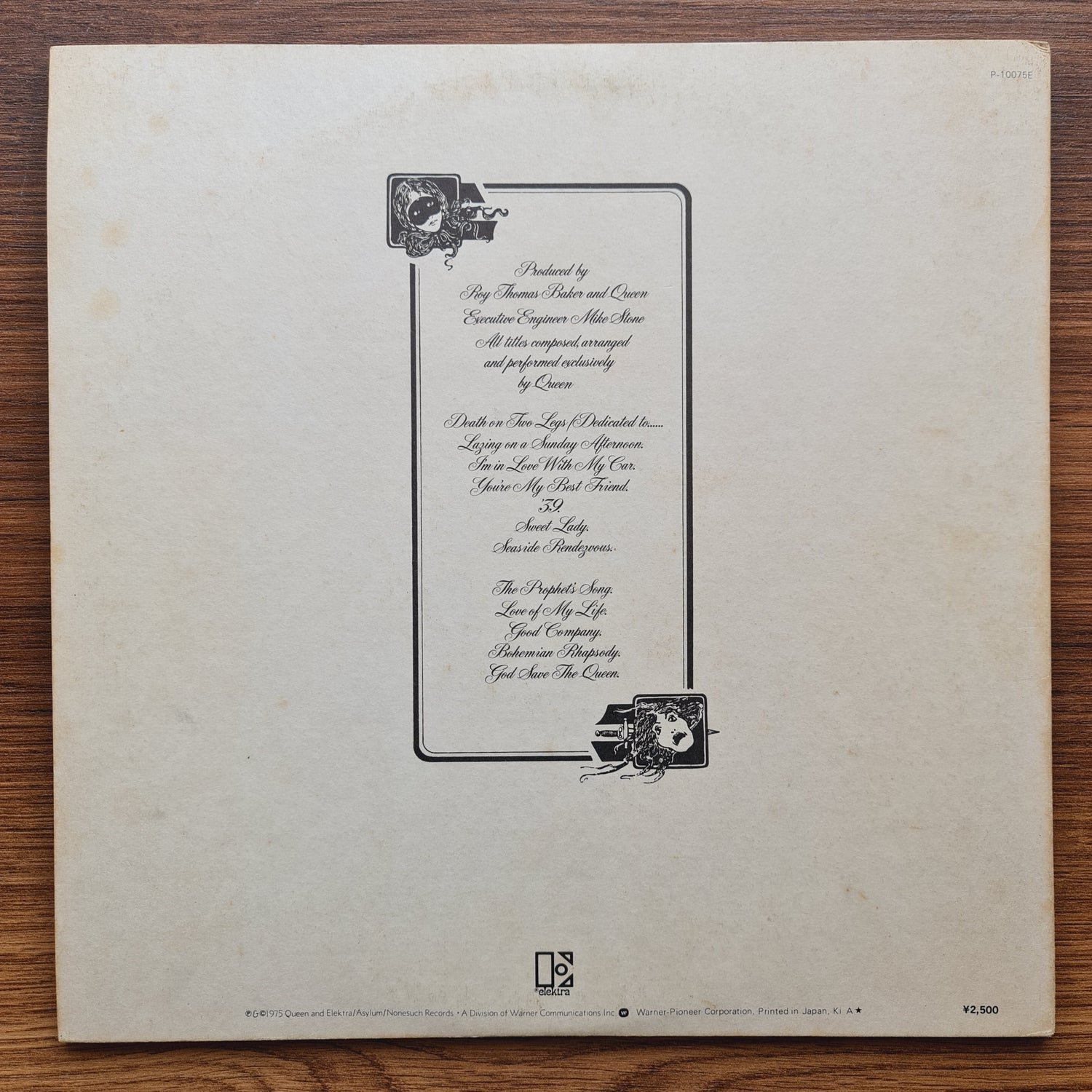 Queen – A Night At The Opera 33'lük LP PLAK Japan Vinyl