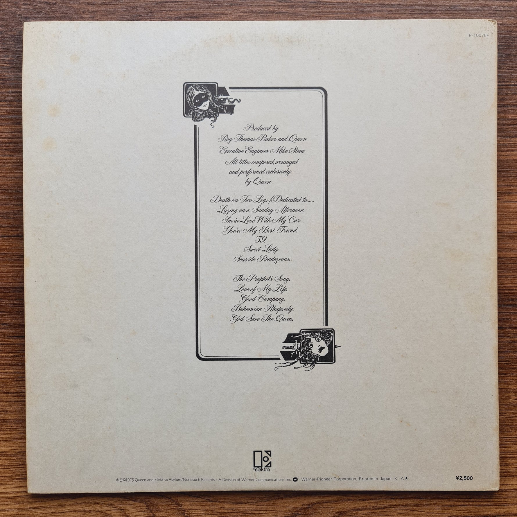Queen – A Night At The Opera 33'lük LP PLAK Japan Vinyl