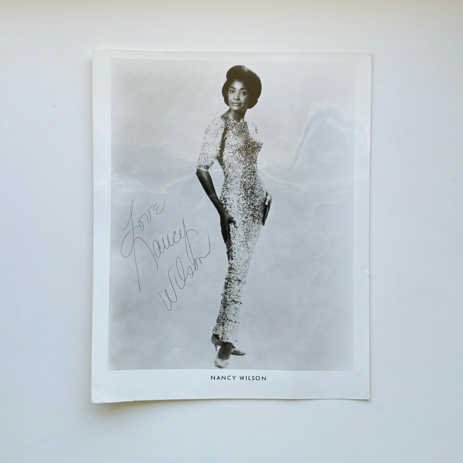 Nancy Wilson 21x26 cm Boyutunda El İmzalı Fotoğraf (Ömür Boyu COA) Japan Vinyl