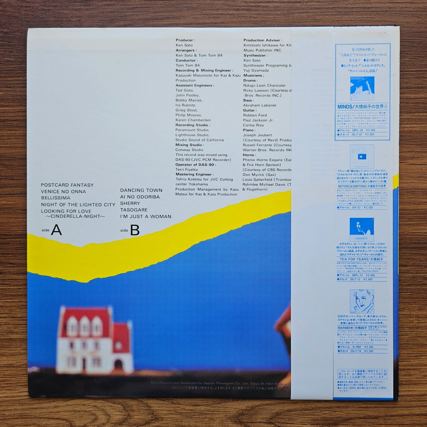 Junko Ohashi – Postcard Fantasy 33'lük LP PLAK Japan Vinyl