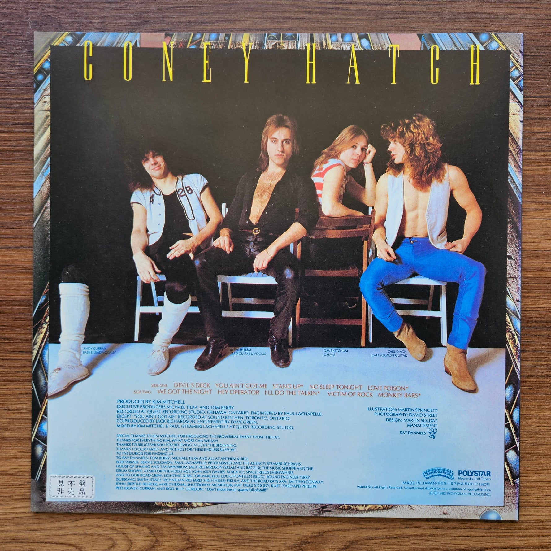 Coney Hatch – Coney Hatch 33'lük LP PLAK Japan Vinyl