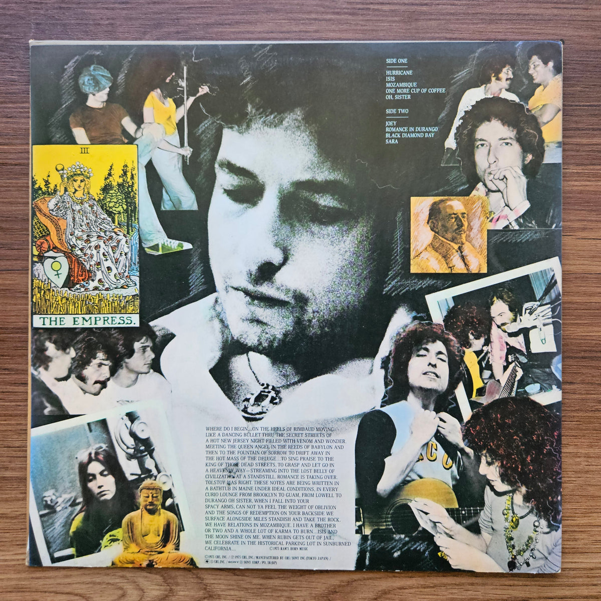 Bob Dylan – Desire 33'lük LP PLAK Japan Vinyl