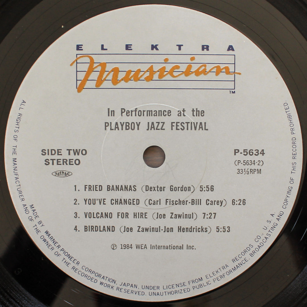 In Performance At The Playboy Jazz Festival 33'lük LP PLAK Japan Vinyl