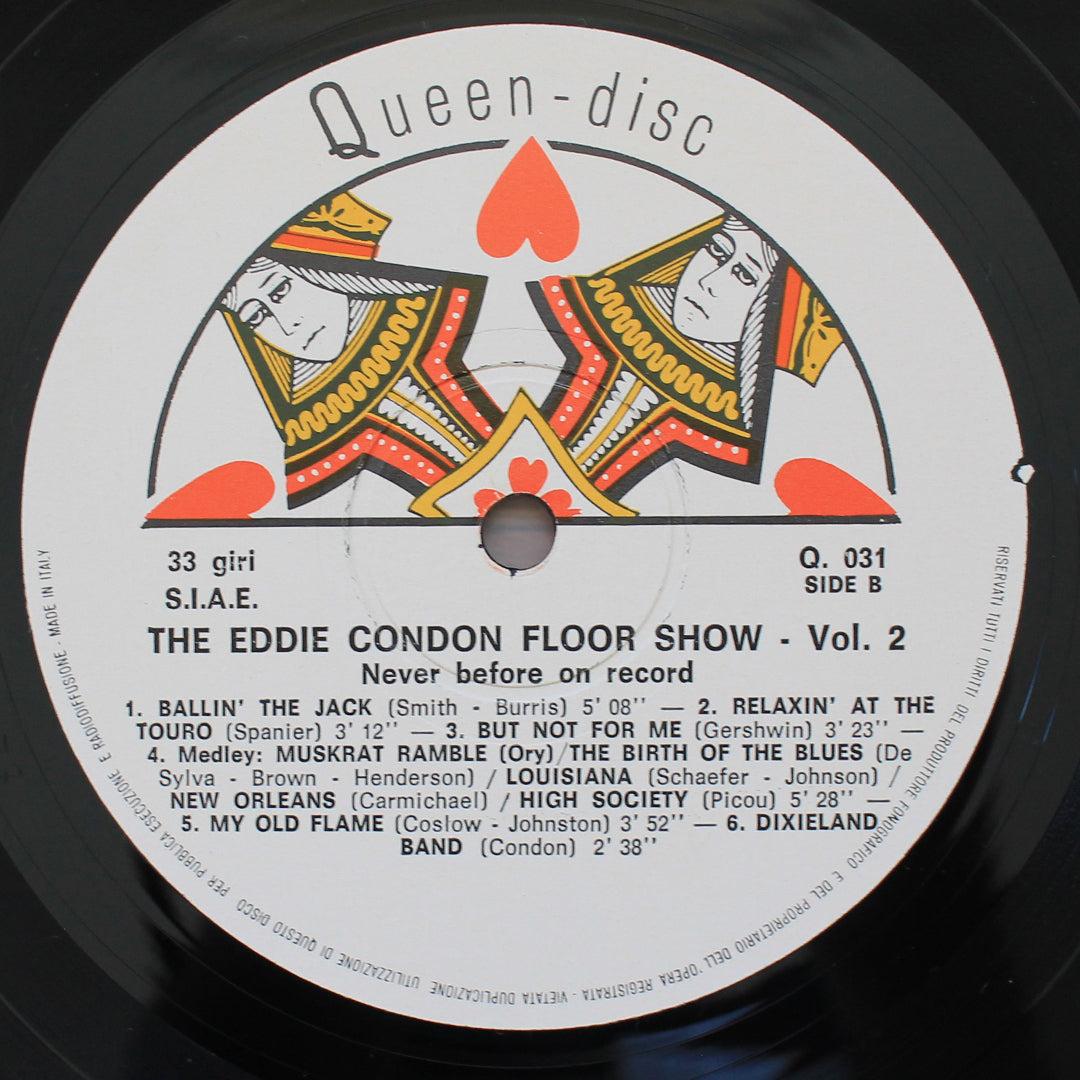 Eddie Condon – The Eddie Condon Floor Show Vol.2 İmzalı Plak Japan Vinyl