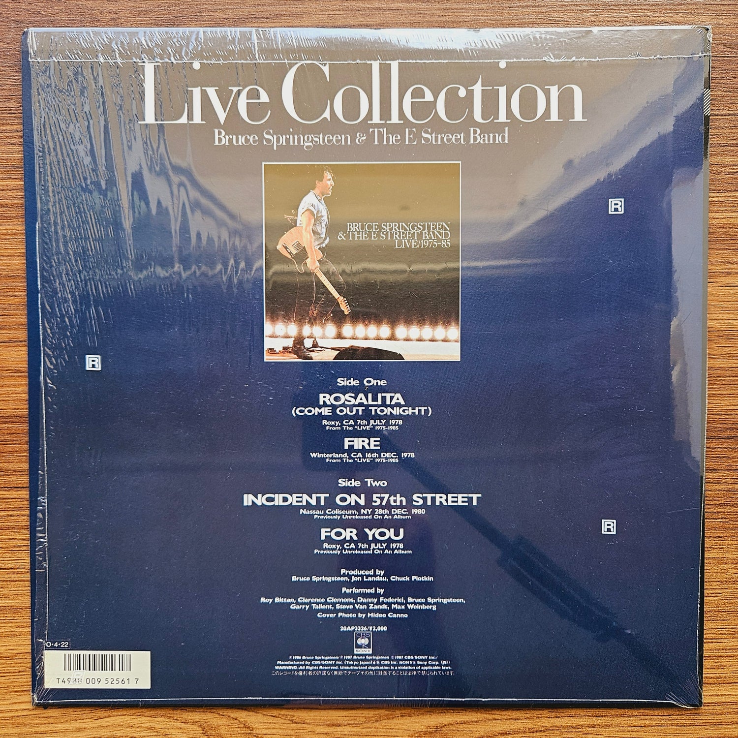 Bruce Springsteen & The E Street Band – Live Collection 33'lük LP PLAK Japan Vinyl