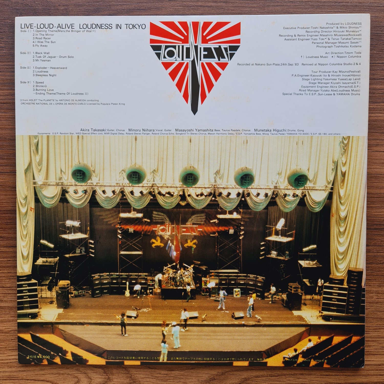 Loudness – Live-Loud-Alive (Loudness In Tokyo) 33'lük LP PLAK Japan Vinyl