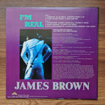 James Brown With Full Force – I'm Real 33'lük LP PLAK Japan Vinyl