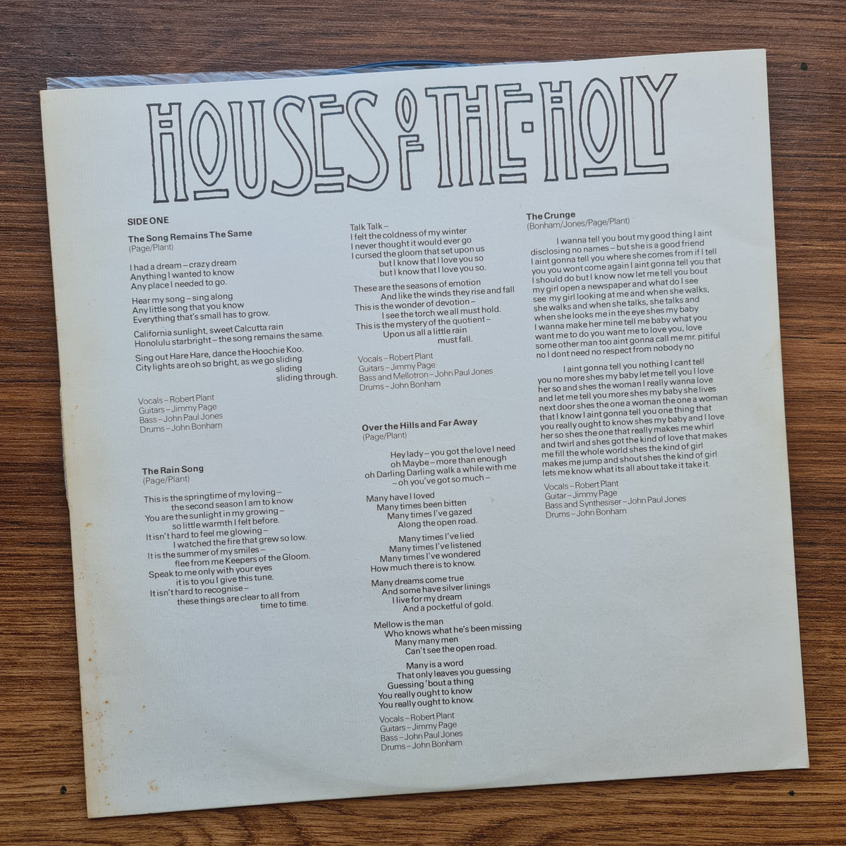 Led Zeppelin – Houses Of The Holy 33'lük LP PLAK Japan Vinyl