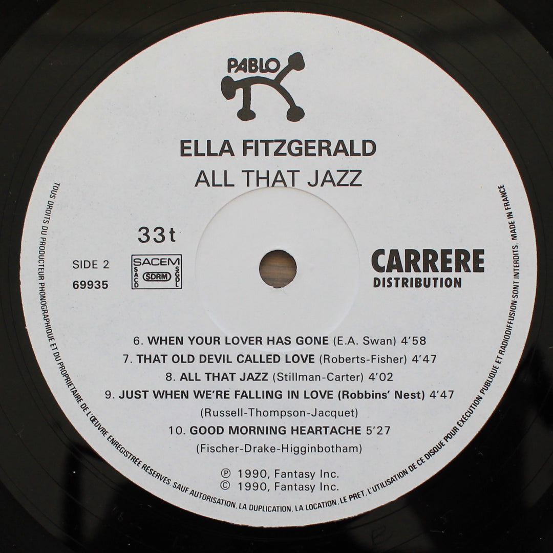 Ella Fitzgerald – All That Jazz İmzalı Plak Japan Vinyl