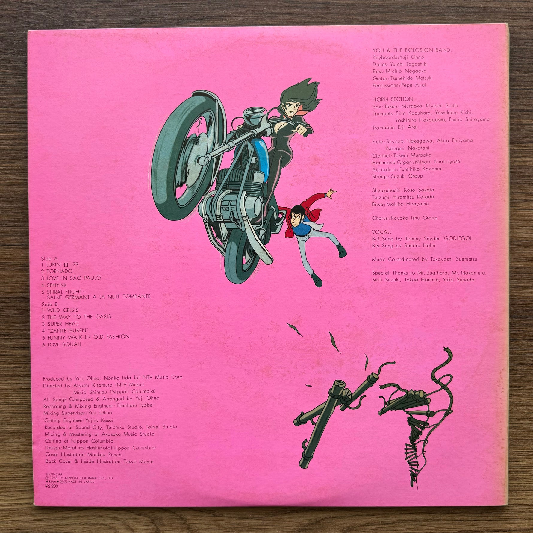 Lupin The 3rd Original Soundtrack Japan Vinyl