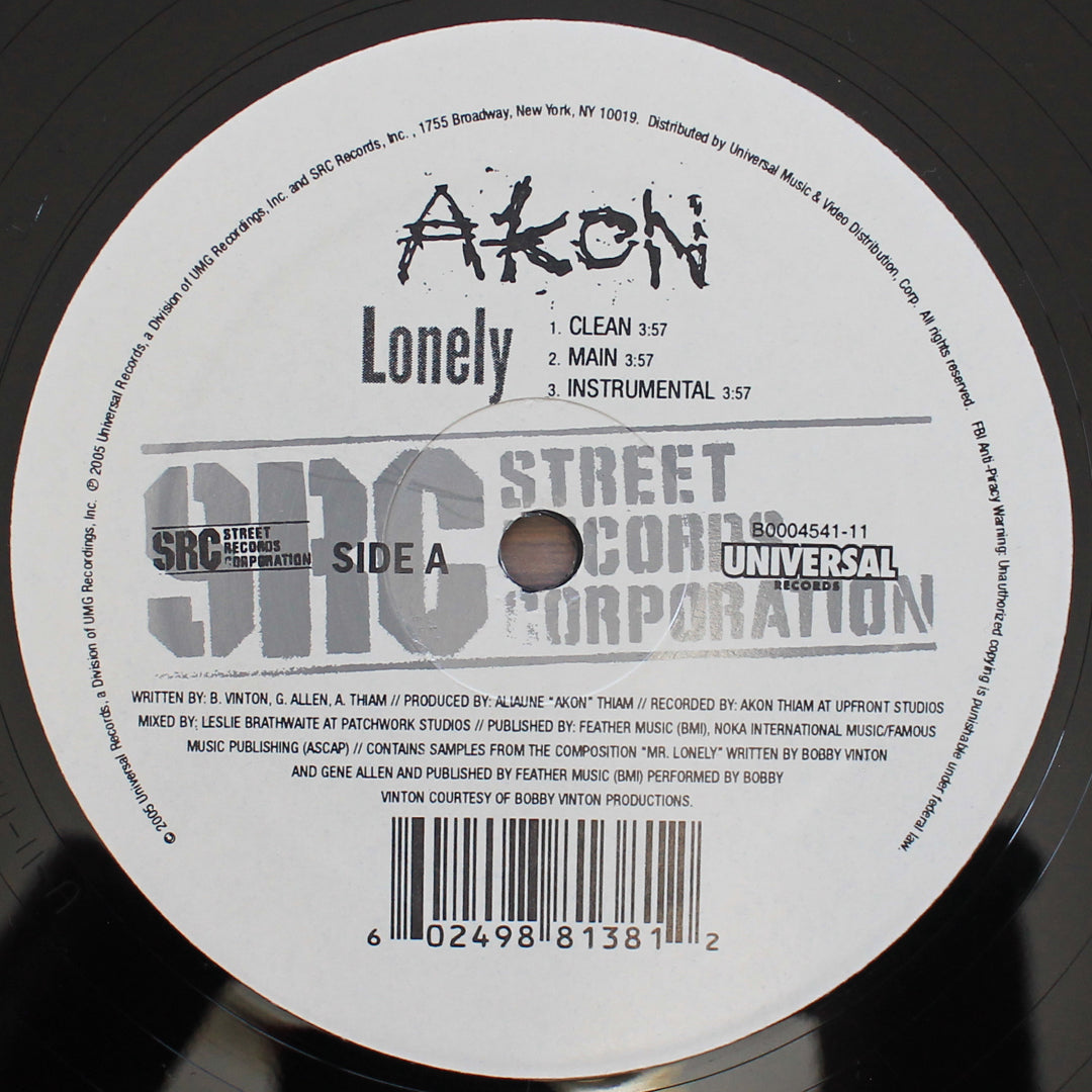 Akon - Lonely 33'lük LP PLAK Japan Vinyl