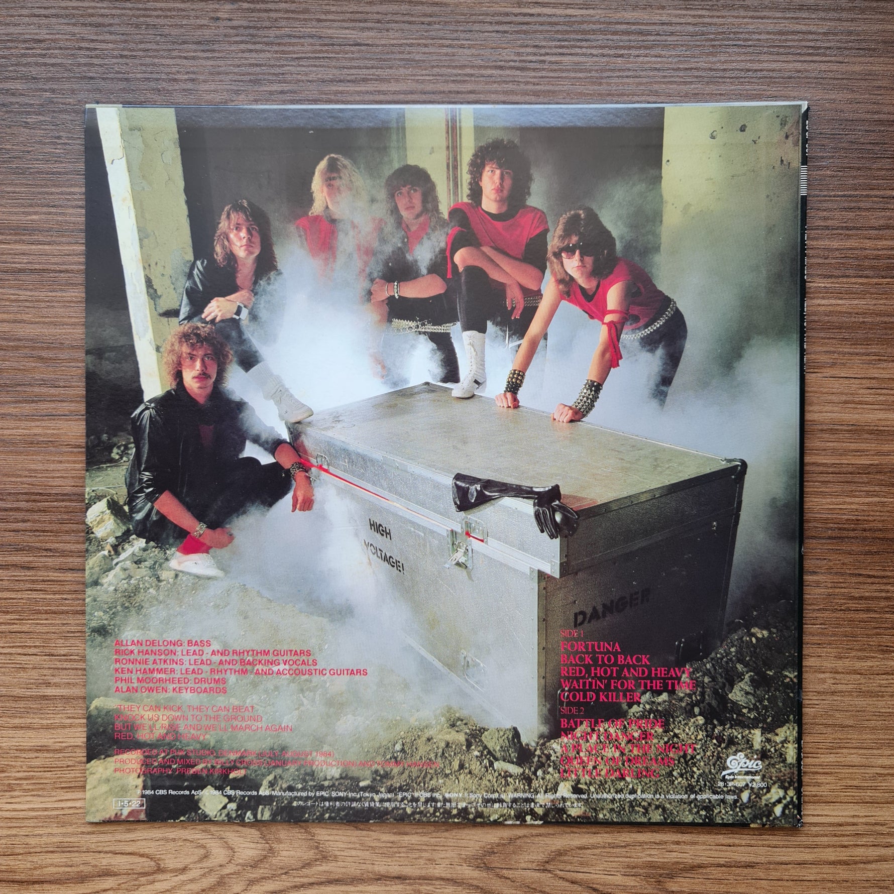 Pretty Maids – Red, Hot And Heavy 33'lük LP PLAK Japan Vinyl