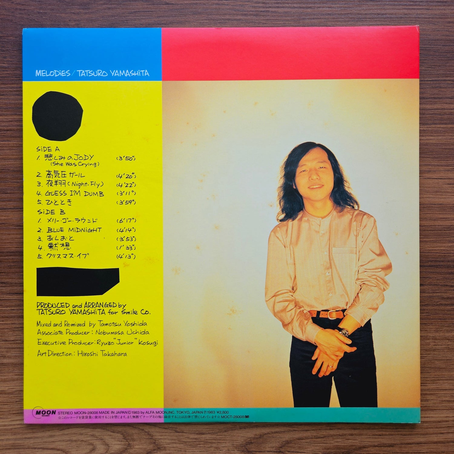 Tatsuro Yamashita - Melodies 33'lük LP PLAK Japan Vinyl