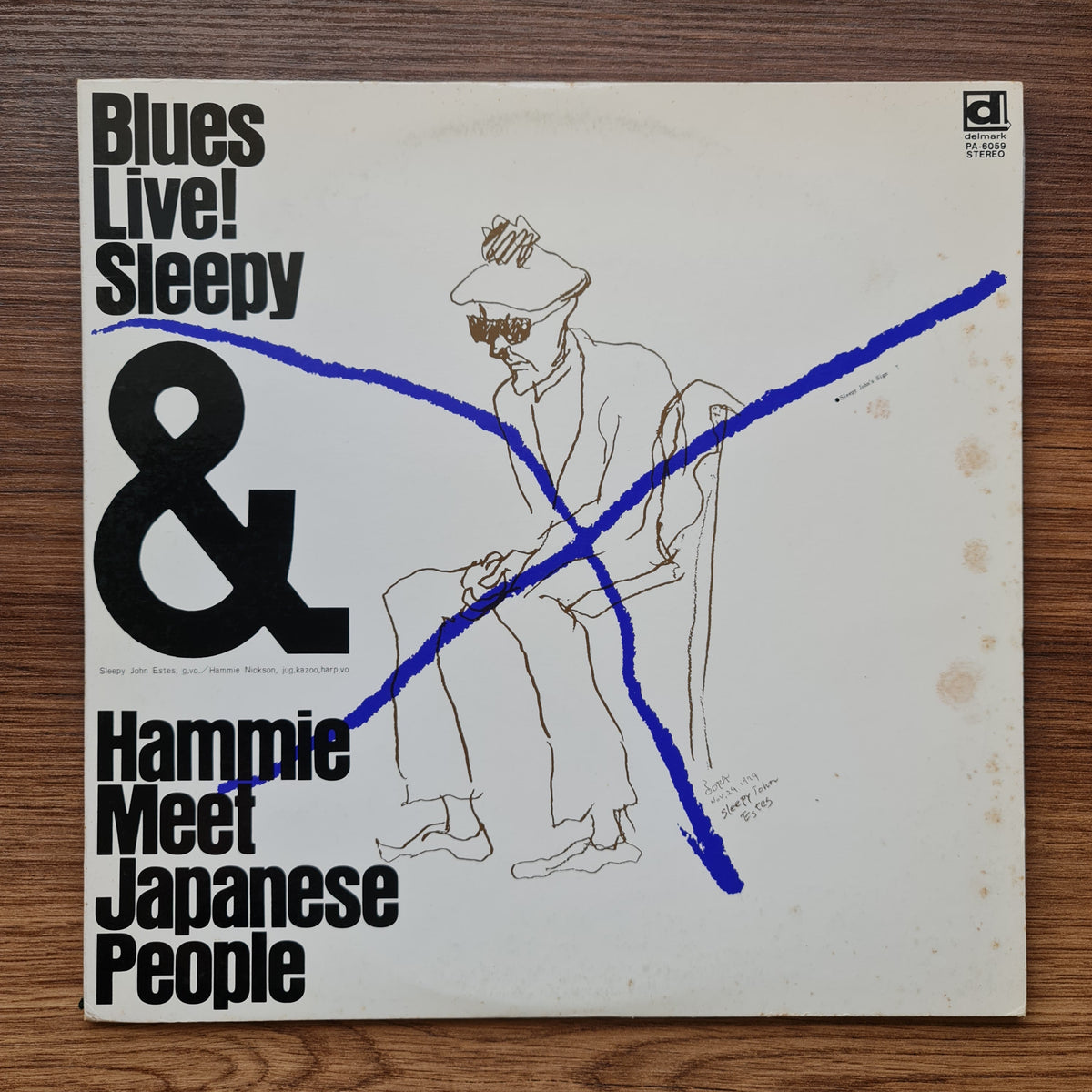 Sleepy John Estes, Hammie Nickson* – Blues Live! Sleepy & Hammie Meet Japanese P 33'lük LP PLAK Japan Vinyl