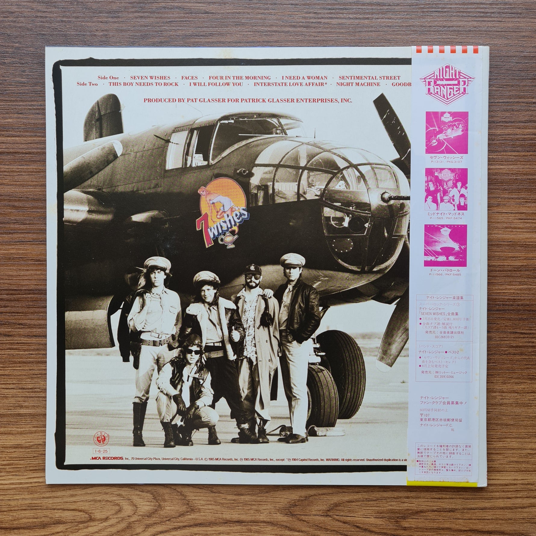 Night Ranger – 7 Wishes 33'lük LP PLAK Japan Vinyl