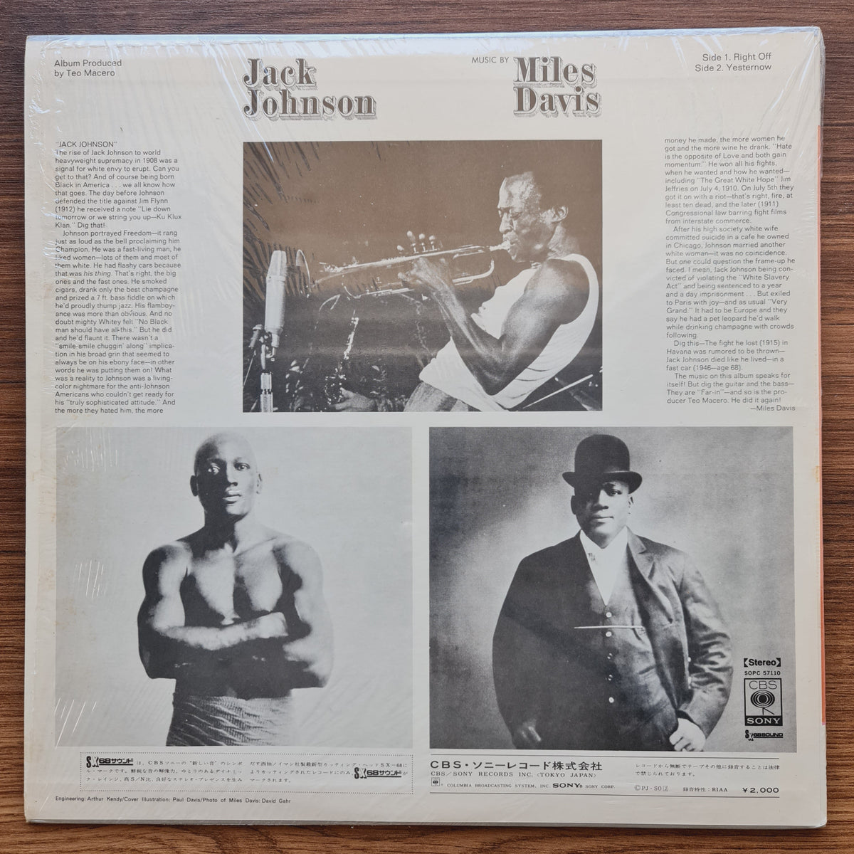 Miles Davis – Jack Johnson 33'lük LP PLAK Japan Vinyl