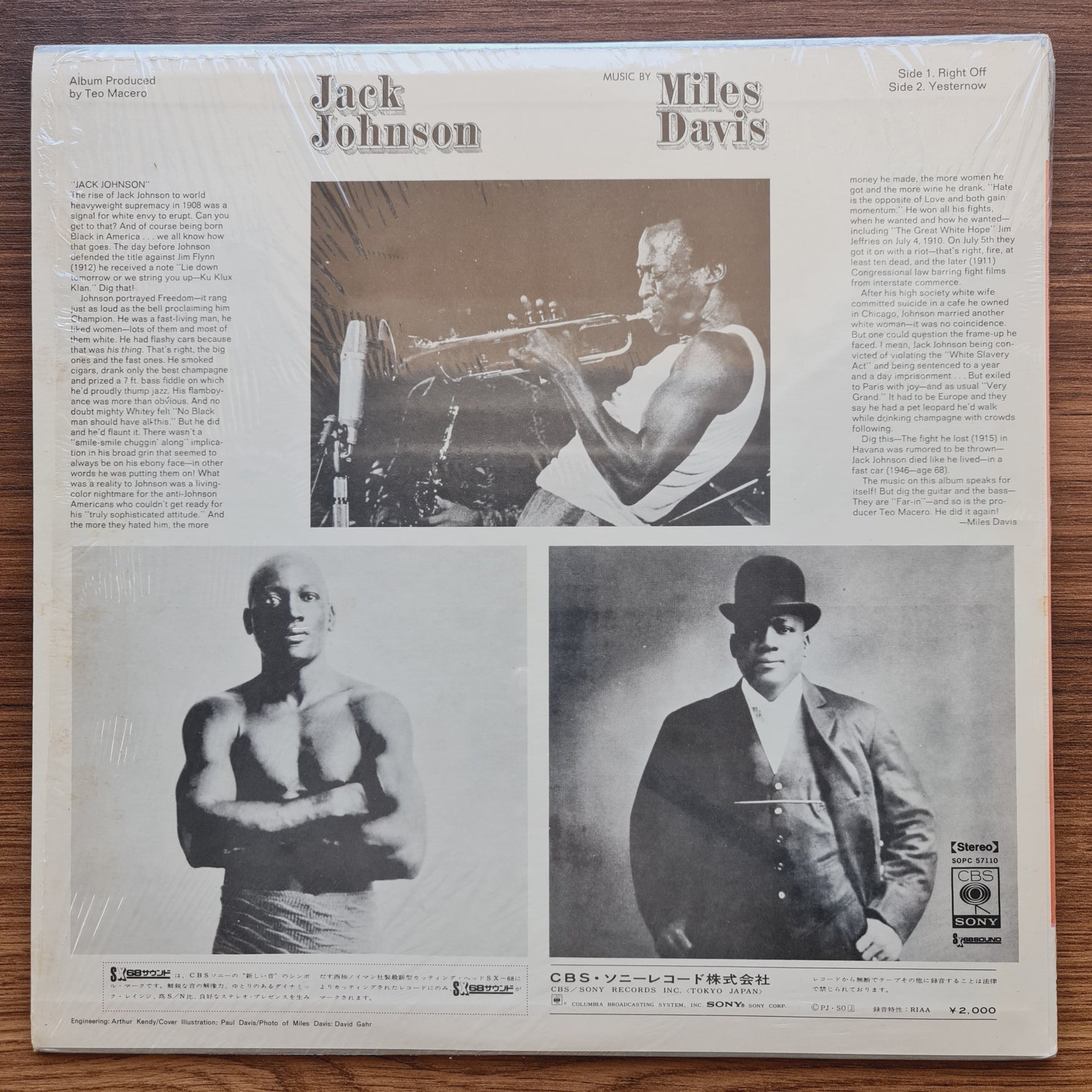 Miles Davis – Jack Johnson 33'lük LP PLAK Japan Vinyl
