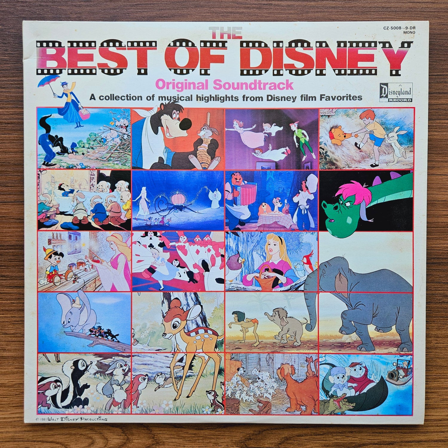 The Best Of Disney 33'lük LP PLAK Japan Vinyl
